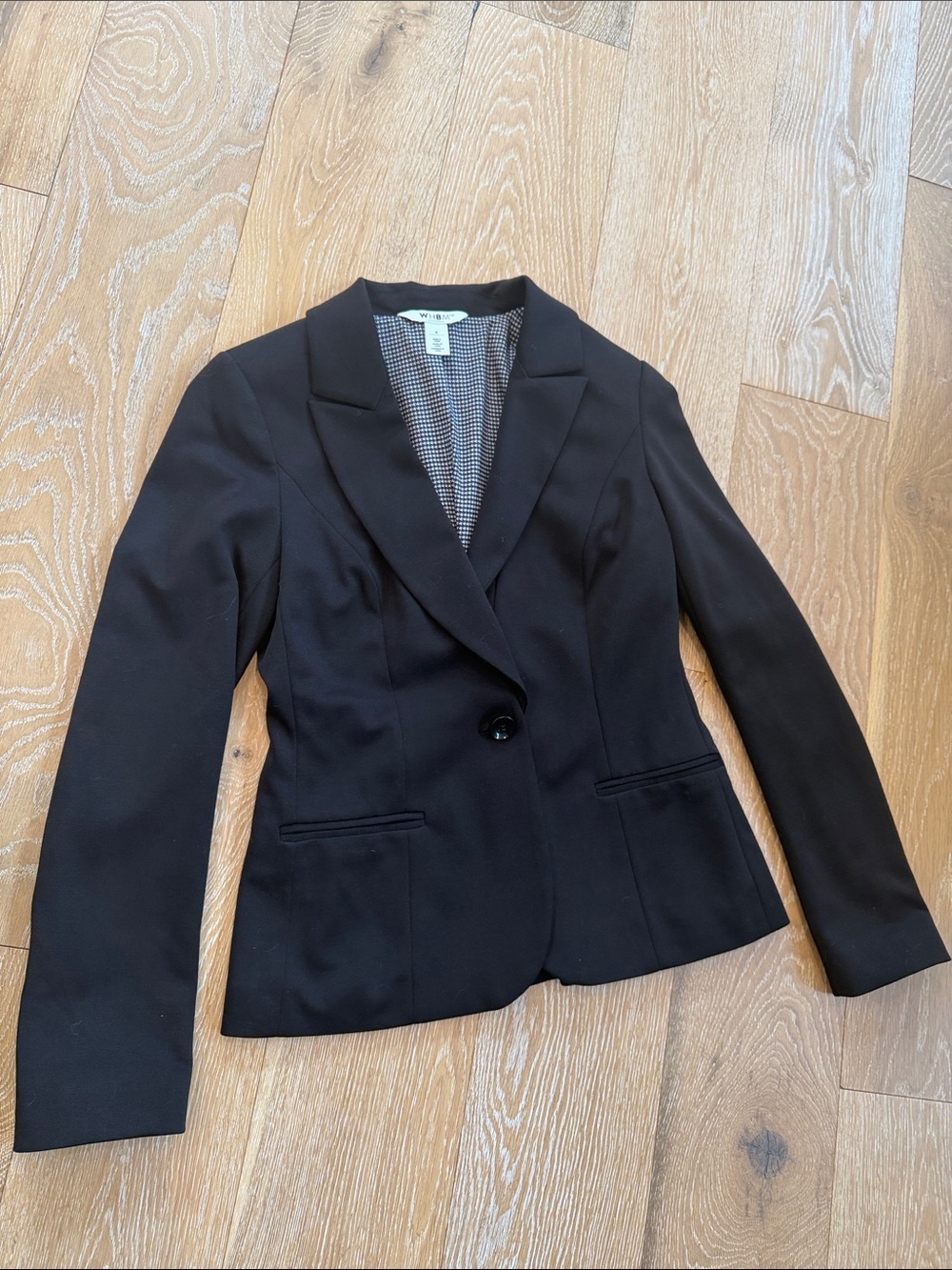 White House Black Market Classic Black Blazer Size 4